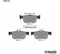 PAGID T2585N Brake pad set