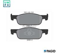 PAGID T2594N Brake pad set