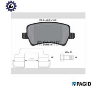 Pagid Brake Pad Set T2640N - Disc Brake for Land Rover Range/Evoque/Van/Convertible 2.2L