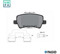 PAGID T2640N Brake pad set