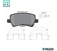 PAGID T2641N Brake pad set