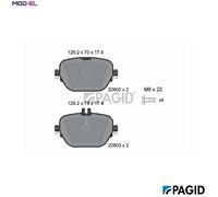 PAGID T2650N Brake pad set