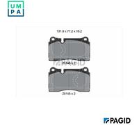 BRAKE PAD SET DISC BRAKE T2651N FOR SEAT LEON/Sportstourer/ST ATECA CUPRA 1.0L