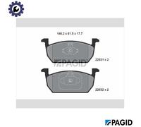 PAGID T2656N Brake pad set