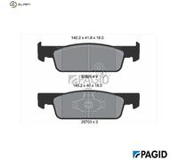 PAGID T2659N Brake pad set