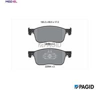 PAGID T2666N Brake pad set