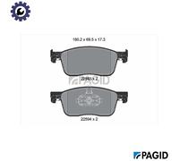 PAGID T2666N Brake pad set