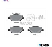PAGID T2668N Brake pad set