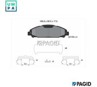 PAGID T2674N Brake pad set