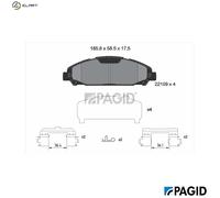 PAGID T2674N Brake pad set