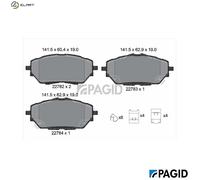PAGID T2687N Brake pad set