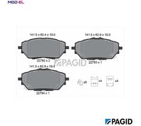 PAGID T2687N Brake pad set