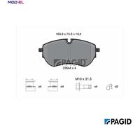 PAGID T2692N Brake pad set