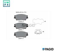 BRAKE PAD SET DISC BRAKE T2693N FOR HYUNDAI TUCSON/SUV/Van G4FJ/G4FDD4FE 1.6L