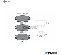 BRAKE PAD SET DISC BRAKE T2693N FOR HYUNDAI TUCSON/SUV/Van G4FJ/G4FDD4FE 1.6L