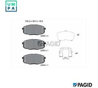 PAGID T2694N Brake pad set