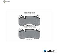PAGID T2698N Brake pad set