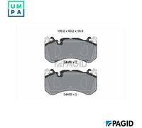 PAGID T2698N Brake pad set