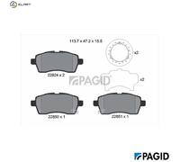 BRAKE PAD SET DISC BRAKE T2702N FOR SUZUKI K12C 1.2L K12D 1.2L 4cyl IGNIS III