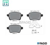 PAGID T2703N Brake pad set