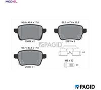 PAGID T2703N Brake pad set
