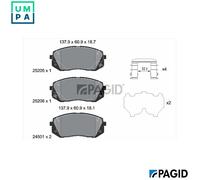 PAGID T2705N Brake pad set