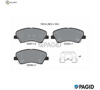 BRAKE PAD SET DISC BRAKE T2708N FOR HYUNDAI KIA RIO/IV/III STONIC/Hatchback 1.0L