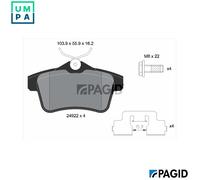 BRAKE PAD SET DISC BRAKE T2712N FOR PEUGEOT 3008/Van/MPV 5008 508/SW CITROËN