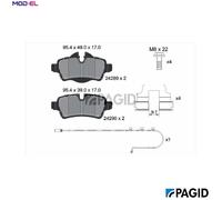 BRAKE PAD SET DISC BRAKE T2718N FOR MINI N12 B14 A 1.4L 9HZ /W16 D16 1.6L 4cyl
