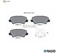 PAGID T2730N Brake pad set