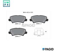 PAGID T2730N Brake pad set