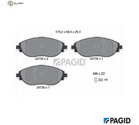 PAGID T2732N Brake pad set