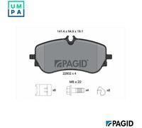 PAGID T2733N Brake pad set