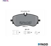 PAGID T2733N Brake pad set