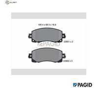 PAGID T2740N Brake pad set