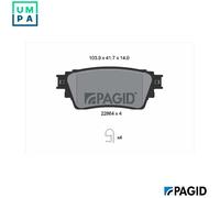 PAGID T2755N Brake pad set