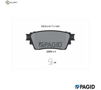 PAGID T2755N Brake pad set