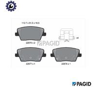 BRAKE PAD SET DISC BRAKE T2770N FOR HYUNDAI G4KH 2.0L 4cyl i30 FASTBACK