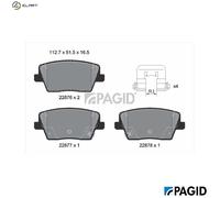 PAGID T2770N Brake pad set