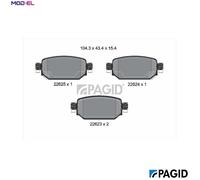 BRAKE PAD SET DISC BRAKE T2771N FOR MAZDA P5Y1/P5Y5/P5Y4/P5Z3 1.5LZ6Y3 1.6L 4cyl