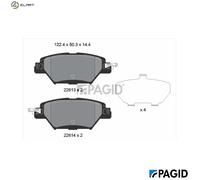 PAGID T2774N Brake pad set