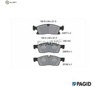 PAGID T2777N Brake pad set