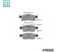 PAGID T2777N Brake pad set