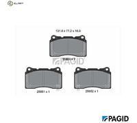 PAGID T2779N Brake pad set