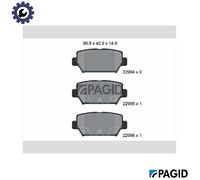 PAGID T2785N Brake pad set