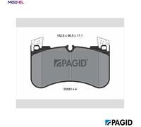 BRAKE PAD SET DISC BRAKE T2790N FOR LAND ROVER DEFENDER/Station/Wagon/Van 2.0L