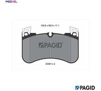 BRAKE PAD SET DISC BRAKE T2790N FOR LAND ROVER DEFENDER/Station/Wagon/Van 2.0L
