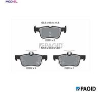 PAGID T2796N Brake pad set