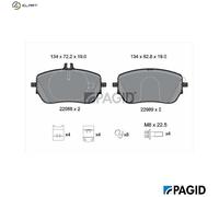 PAGID T2800N Brake pad set