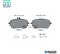 BRAKE PAD SET DISC BRAKE T2800N FOR MERCEDES-BENZ B-CLASS/Sports/Tourer GLA 1.3L